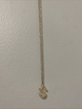 Bold S necklace
